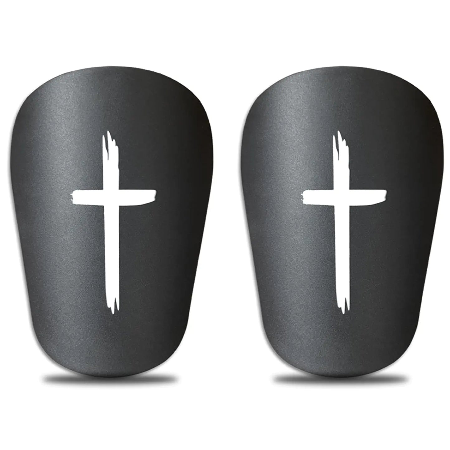 2 Pack Mini Soccer Shin Guards 4x2.5 Inch Protective Equipment Black